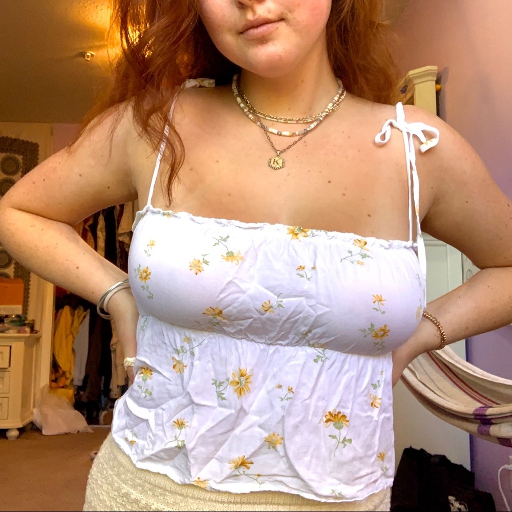 flowy floral top